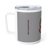 Spiral Red Insulated Coffee Mug, 10oz
