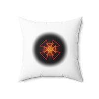 Orange Star Spun Polyester Square Pillow