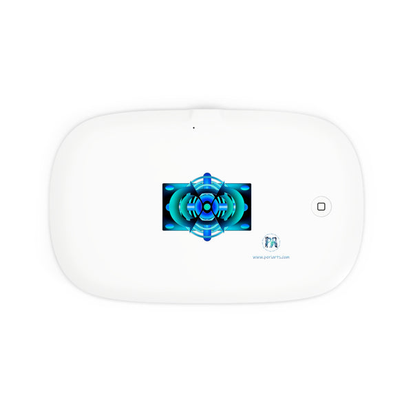 Classic Blue UV Phone Sanitizer and Wireless Charging Pad