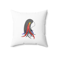 4th of July Lucy Spun Polyester Square Pillow