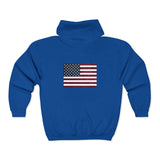 American Flag Unisex Heavy Blend™ Full Zip Hooded Sweatshirt