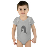 Graphite Lucy Infant Baby Rib Bodysuit