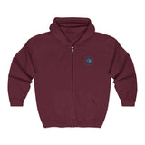 Classic Blue Unisex Heavy Blend™ Full Zip Hooded Sweatshirt
