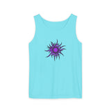 Purple Sun Unisex Garment-Dyed Tank Top