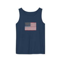 American Flag Unisex Garment-Dyed Tank Top