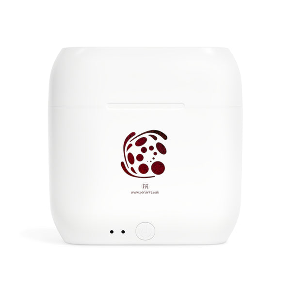 The Creative Art Series: Spiral Red  Essos Wireless Earbuds