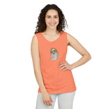 Sandy the Sloth Unisex Garment-Dyed Tank Top