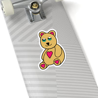 Peri Bear Kiss-Cut Stickers