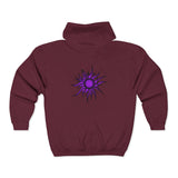 Purple Sun Unisex Heavy Blend™ Full Zip Hooded Sweatshirt