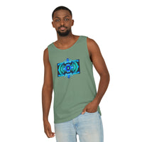 Classic Blue Unisex Garment-Dyed Tank Top