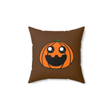 Penelope the Pumpkin Spun Polyester Square Pillow