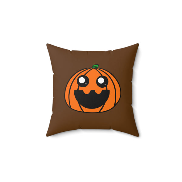 Penelope the Pumpkin Spun Polyester Square Pillow