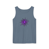 Purple Sun Unisex Garment-Dyed Tank Top