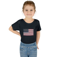 AMerican Flag Infant Baby Rib Bodysuit