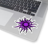 Purple Sun Kiss-Cut Stickers