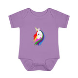 Lily the Unicorn Infant Baby Rib Bodysuit