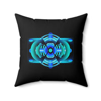 Classic Blue Spun Polyester Square Pillow