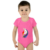 Lily the Unicorn Infant Baby Rib Bodysuit
