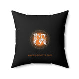 Frank and Penelope Spun Polyester Square Pillow