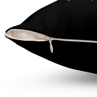 Graphite Lucy Spun Polyester Square Pillow