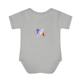 AMerican Flag Infant Baby Rib Bodysuit