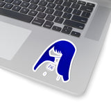 Blue Lucy Kiss-Cut Stickers