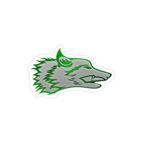 Wolf Transparent Outdoor Stickers, Die-Cut, 1pcs