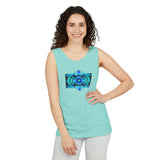 Classic Blue Unisex Garment-Dyed Tank Top