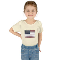 AMerican Flag Infant Baby Rib Bodysuit