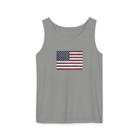 American Flag Unisex Garment-Dyed Tank Top