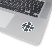 Teal Hex Kiss-Cut Stickers