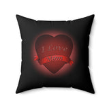 Heartmail Spun Polyester Square Pillow