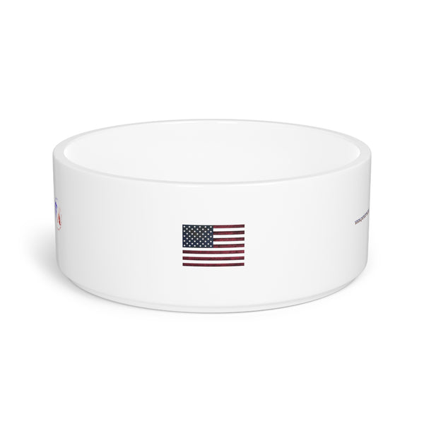 American Flag Pet Bowl