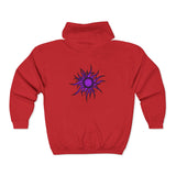 Purple Sun Unisex Heavy Blend™ Full Zip Hooded Sweatshirt