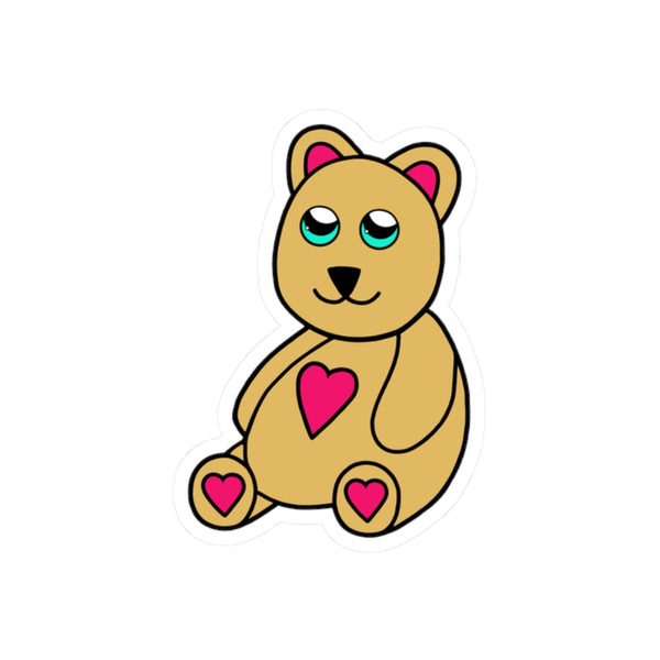 Peri Bear Kiss-Cut Stickers