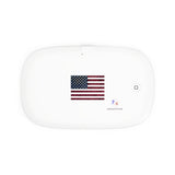 American Flag UV Phone Sanitizer and Wireless Charging Pad