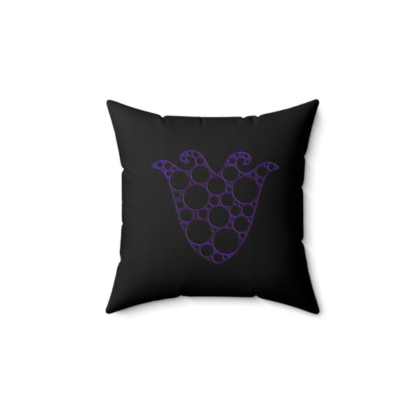 Emblem Spun Polyester Square Pillow