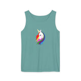 Lily the Unicorn Unisex Garment-Dyed Tank Top