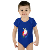 Lily the Unicorn Infant Baby Rib Bodysuit