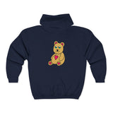 Peri Bear Unisex Heavy Blend™ Full Zip Hooded Sweatshirt