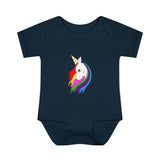 Lily the Unicorn Infant Baby Rib Bodysuit