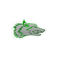 Wolf Transparent Outdoor Stickers, Die-Cut, 1pcs