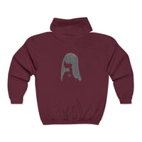 Graphite Lucy Unisex Heavy Blend™ Full Zip Hooded Sweatshirt