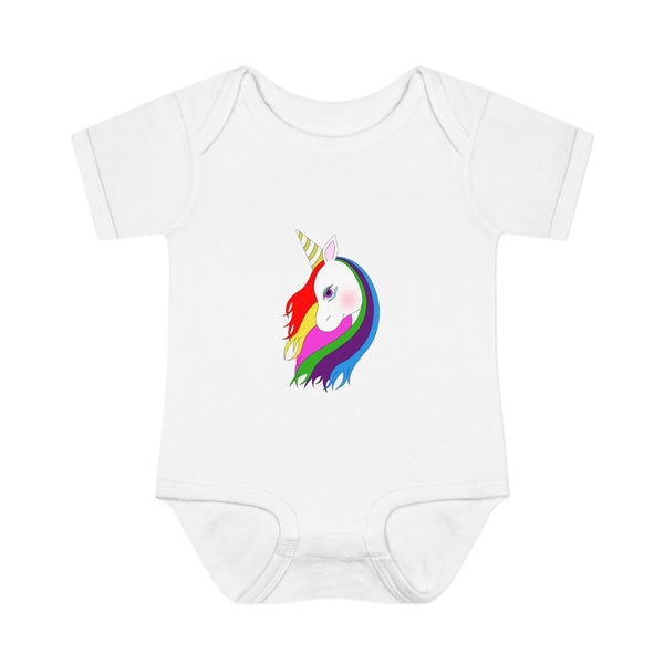 Lily the Unicorn Infant Baby Rib Bodysuit