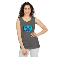 Classic Blue Unisex Garment-Dyed Tank Top
