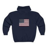 American Flag Unisex Heavy Blend™ Full Zip Hooded Sweatshirt