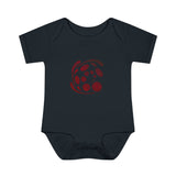 Spiral Red Infant Baby Rib Bodysuit