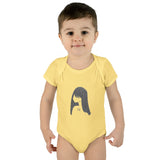 Graphite Lucy Infant Baby Rib Bodysuit