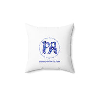 Blue Lucy Spun Polyester Square Pillow