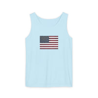 American Flag Unisex Garment-Dyed Tank Top